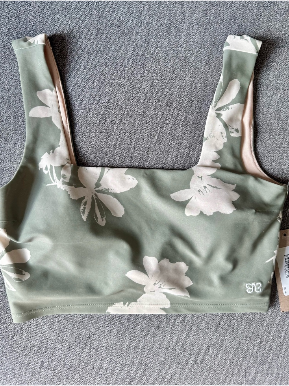 Albion Fit Olivia Swim Crop- Paradise Lost print size small